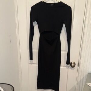Vici Black Long Sleeve Bodycon Dress